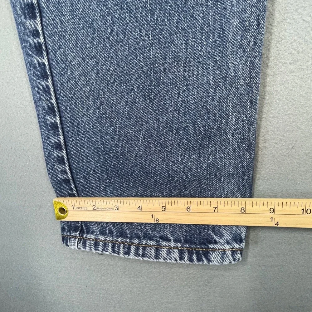 Levi's Blue 505 Regular Fit Straight Leg Jeans Mens 40x32